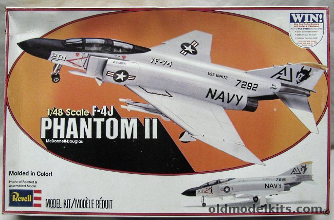 Revell 1/48 F-4J Phantom II - VF-74 USS Nimitz, 4501 plastic model kit